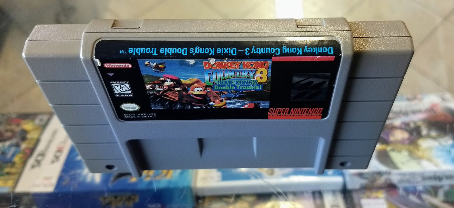 DONKEY KONG COUNTRY DKC 3 SUPER NINTENDO SNES - jeux video game-x
