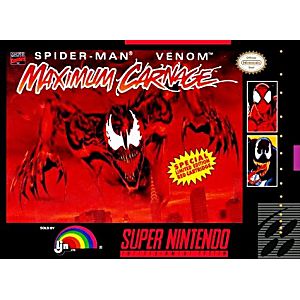 SPIDERMAN / VENOM: MAXIMUM CARNAGE (SUPER NINTENDO SNES) - jeux video game-x