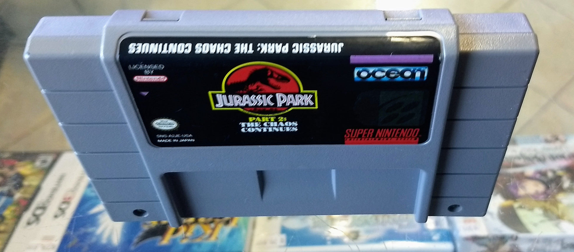 JURASSIC PARK 2 THE CHAOS CONTINUES (SUPER NINTENDO SNES) - jeux video game-x