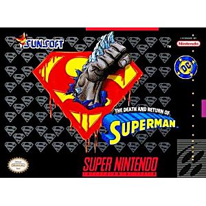 THE DEATH AND RETURN OF SUPERMAN (SUPER NINTENDO SNES) - jeux video game-x