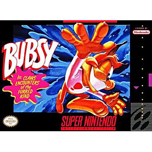 BUBSY IN CLAWS ENCOUNTERS ON THE FURRED KIND SUPER NINTENDO SNES - jeux video game-x