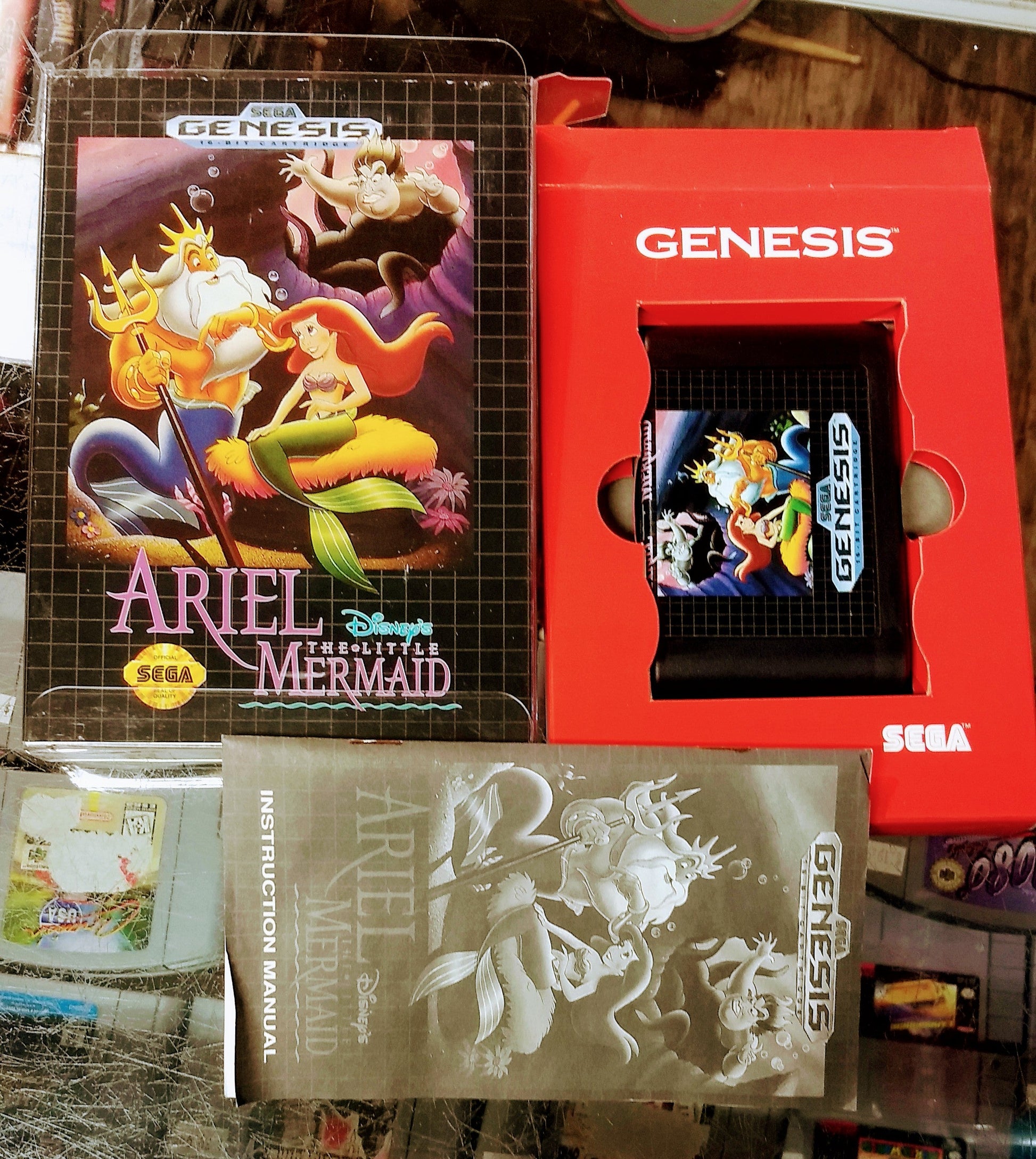 ARIEL THE LITTLE MERMAID SEGA GENESIS SG - jeux video game-x