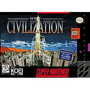 SID MEIER'S CIVILIZATION (SUPER NINTENDO SNES) - jeux video game-x