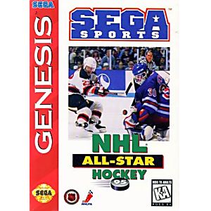 NHL ALL STAR HOCKEY 95 SEGA GENESIS SG - jeux video game-x