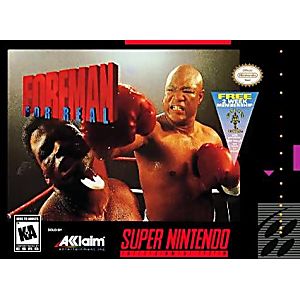 FOREMAN FOR REAL (SUPER NINTENDO SNES) - jeux video game-x