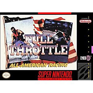 FULL THROTTLE ALL-AMERICAN RACING (SUPER NINTENDO SNES) - jeux video game-x