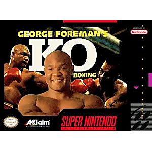 GEORGE FOREMAN'S KO BOXING (SUPER NINTENDO SNES) - jeux video game-x