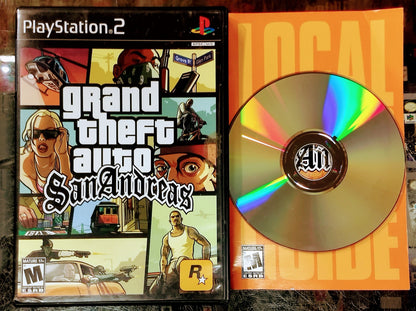 GRAND THEFT AUTO GTA SAN ANDREAS PLAYSTATION 2 PS2 - jeux video game-x