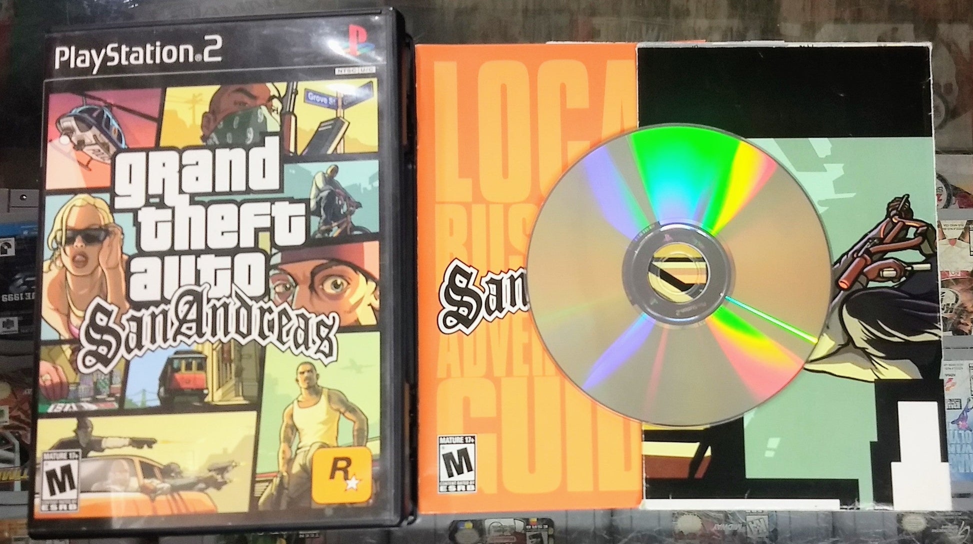 GRAND THEFT AUTO GTA SAN ANDREAS PLAYSTATION 2 PS2 - jeux video game-x