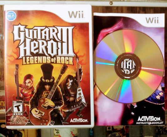 GUITAR HERO III 3 : LEGENDS OF ROCK NINTENDO WII - jeux video game-x