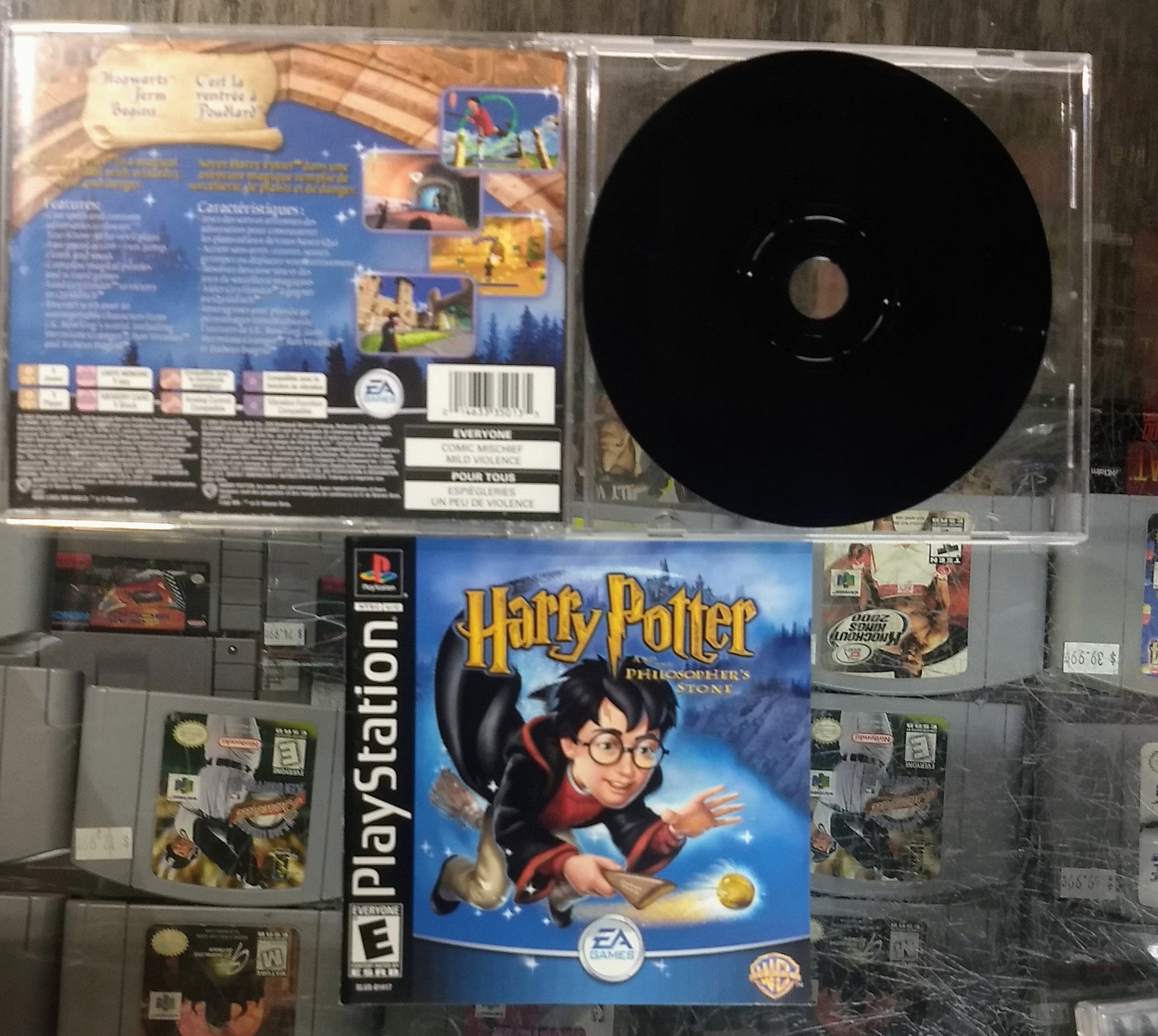 HARRY POTTER AND THE PHILOSOPHER'S STONE (PLAYSTATION PS1) - jeux video game-x