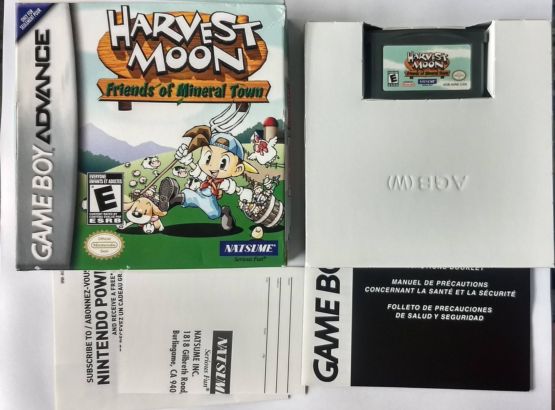 HARVEST MOON FRIENDS OF MINERAL TOWN (GAME BOY ADVANCE GBA) - jeux video game-x