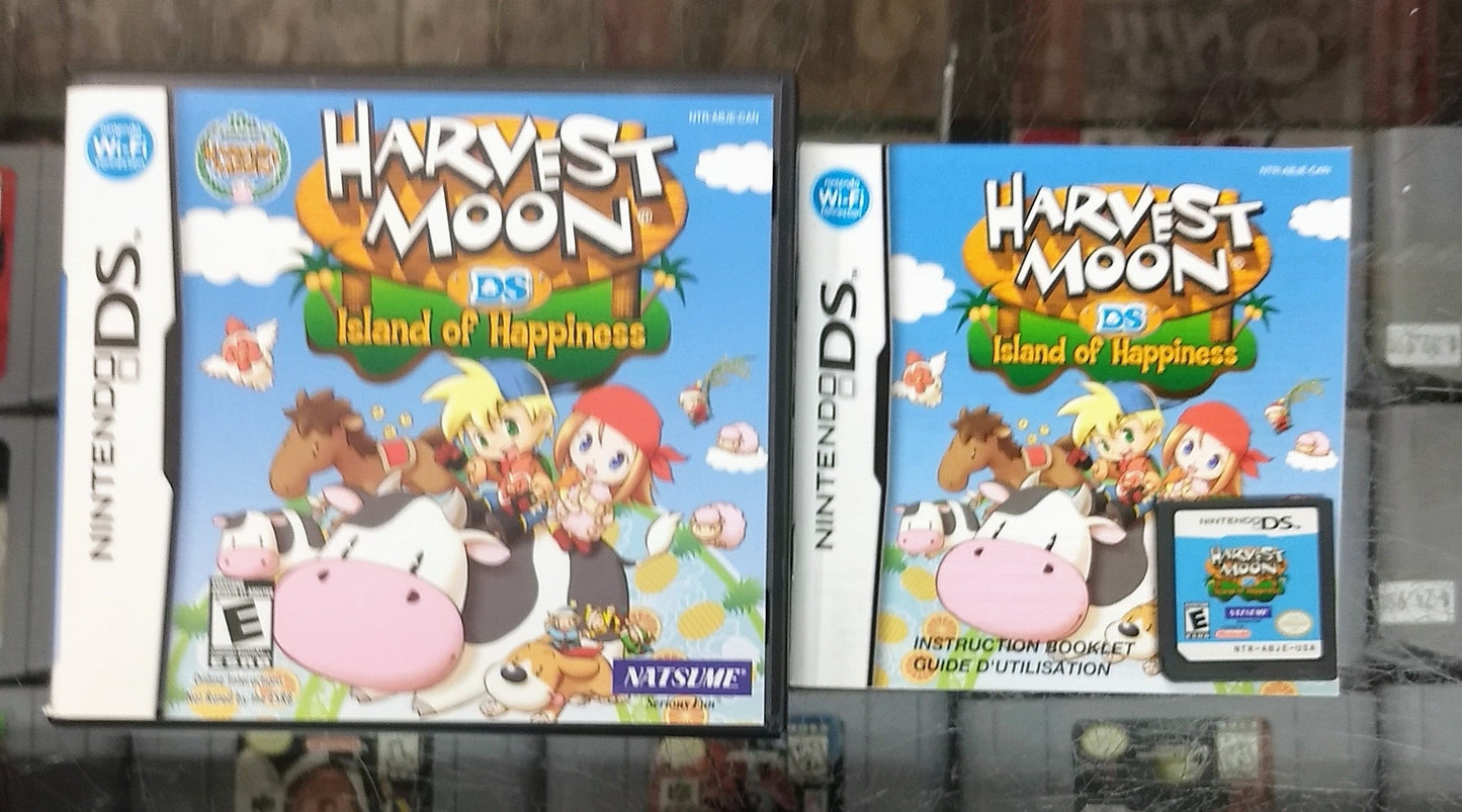 HARVEST MOON ISLAND OF HAPPINESS (NINTENDO DS) - jeux video game-x