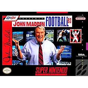 JOHN MADDEN FOOTBALL 93 SUPER NINTENDO SNES - jeux video game-x