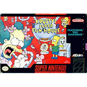 KRUSTY'S SUPER FUN HOUSE (SUPER NINTENDO SNES) - jeux video game-x