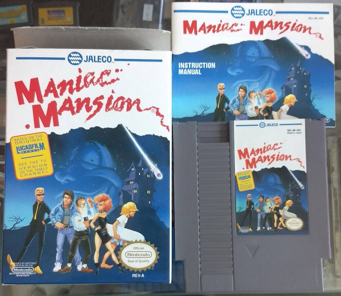 MANIAC MANSION EN BOITE (NINTENDO NES) - jeux video game-x