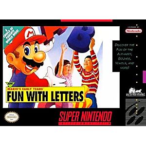 MARIO'S EARLY YEARS - FUN WITH LETTERS (SUPER NINTENDO SNES) - jeux video game-x