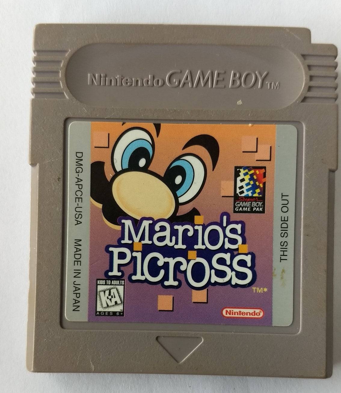 MARIO'S PICROSS GAME BOY GB - jeux video game-x