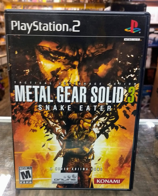 METAL GEAR SOLID 3 SNAKE EATER (PLAYSTATION 2 PS2) - jeux video game-x