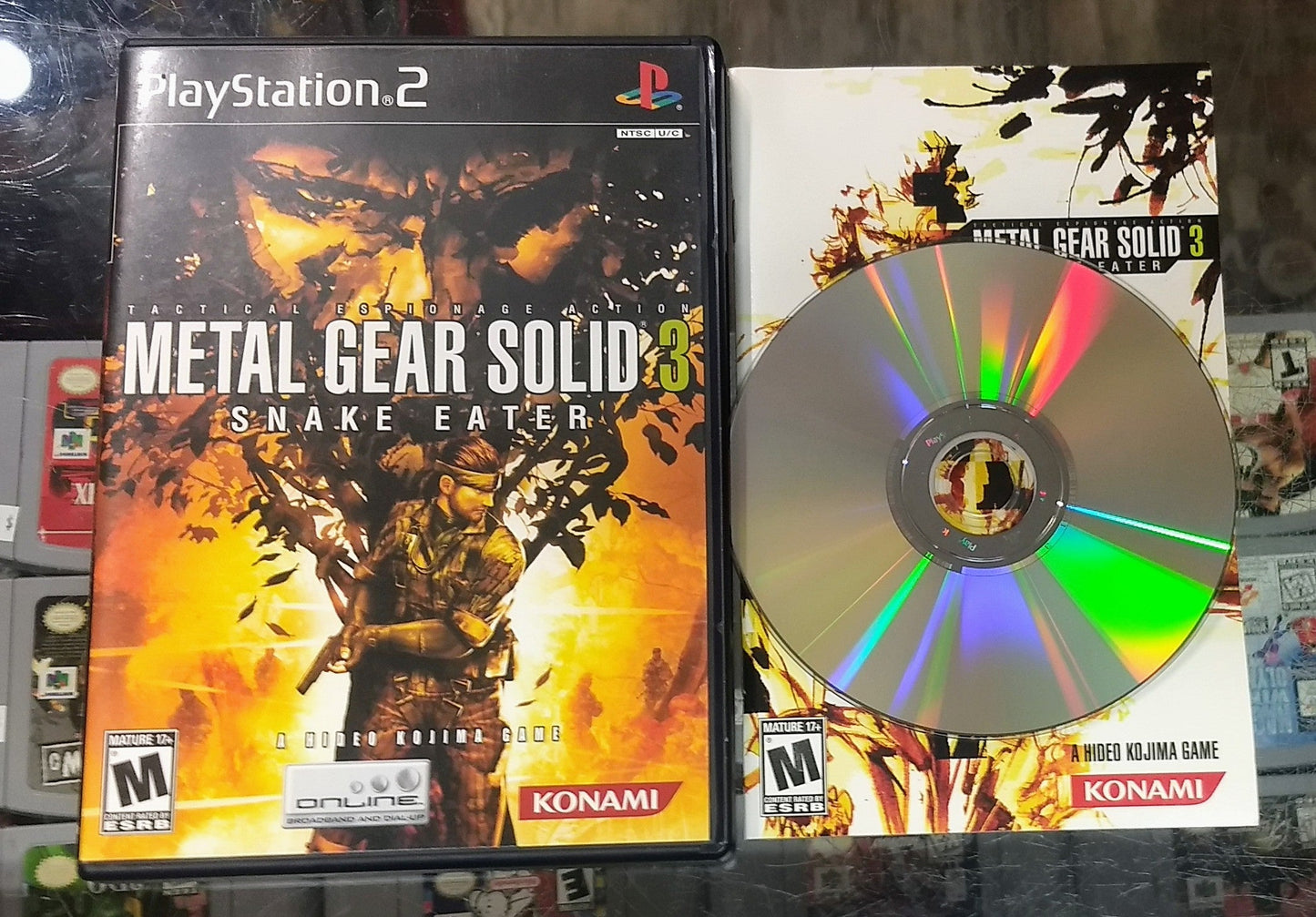 METAL GEAR SOLID 3 SNAKE EATER (PLAYSTATION 2 PS2) - jeux video game-x