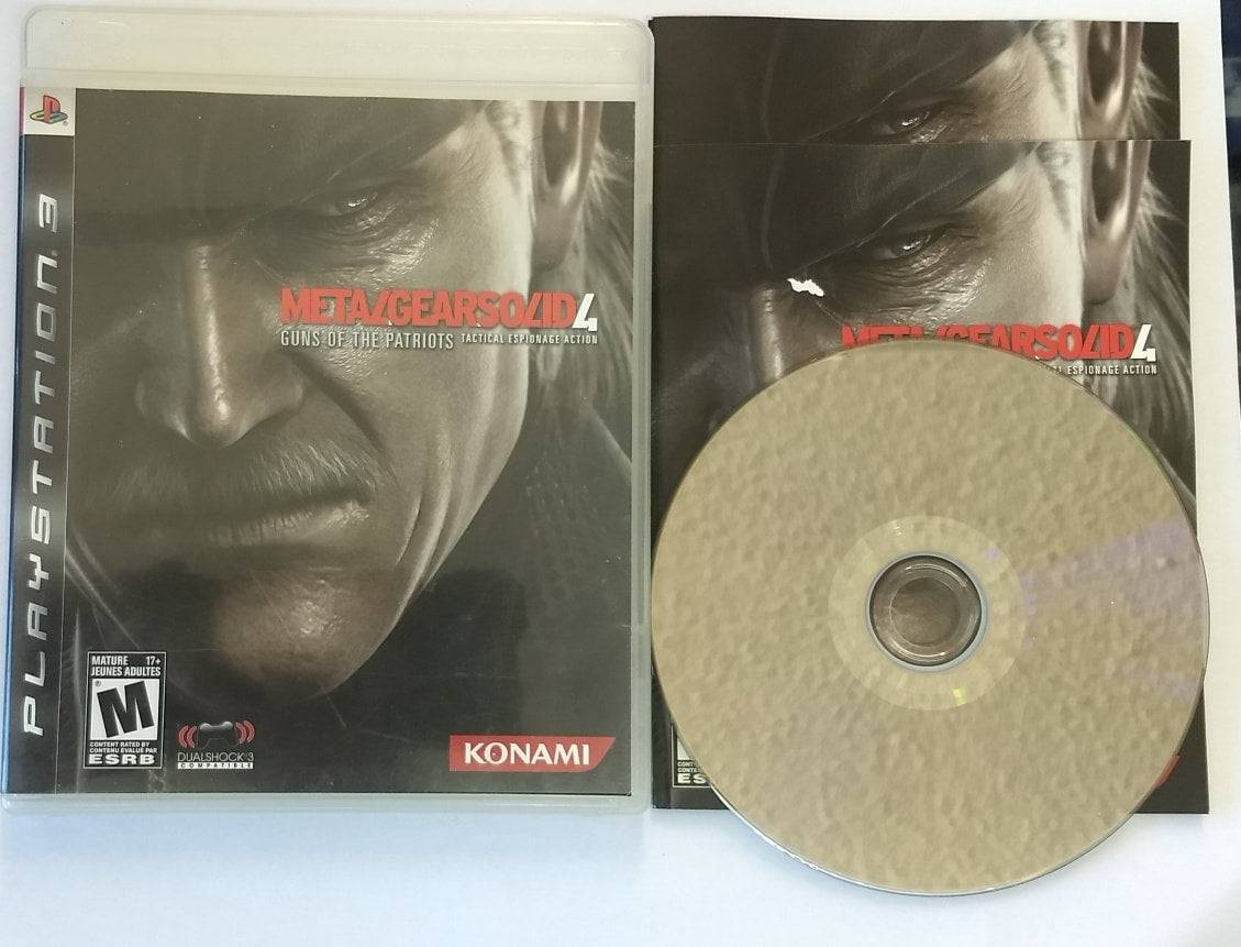 METAL GEAR SOLID 4 GUNS OF THE PATRIOTS (PLAYSTATION 3 PS3) - jeux video game-x