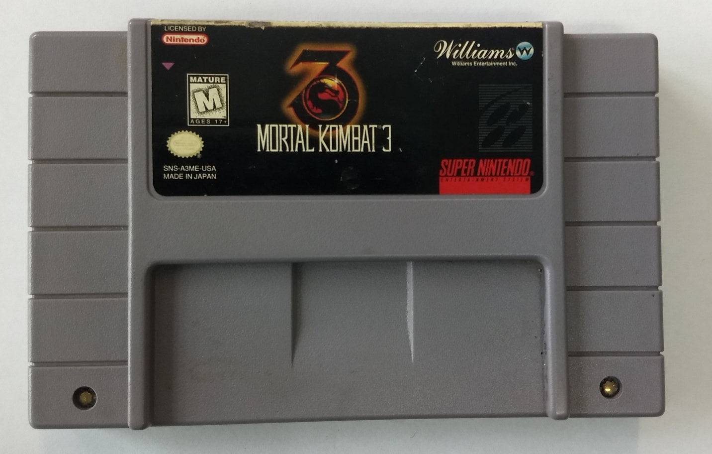 MORTAL KOMBAT III 3 (SUPER NINTENDO SNES) - jeux video game-x