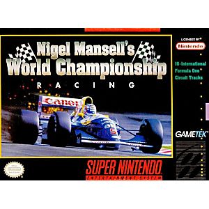 NIGEL MANSELL'S WORLD CHAMPIONSHIP RACING (SUPER NINTENDO SNES) - jeux video game-x