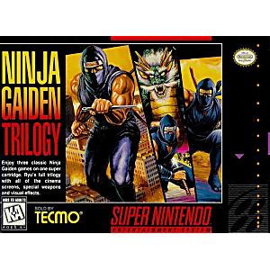 NINJA GAIDEN TRILOGY (SUPER NINTENDO SNES) - jeux video game-x