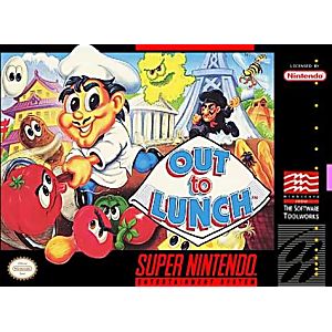 OUT TO LUNCH SUPER NINTENDO SNES - jeux video game-x