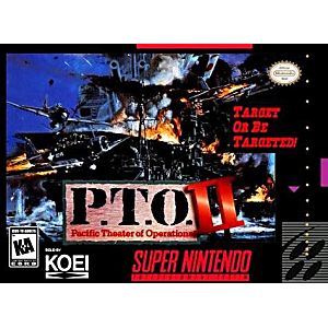P.T.O. II 2 PACFIC THEATER OF OPERATIONS (SUPER NINTENDO SNES) - jeux video game-x