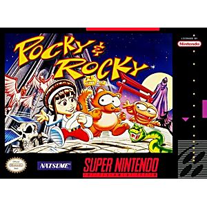 POCKY AND ROCKY (SUPER NINTENDO SNES) - jeux video game-x