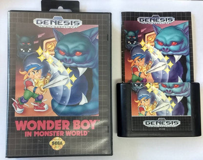 WONDER BOY IN MONSTER WORLD (SEGA GENESIS SG) - jeux video game-x