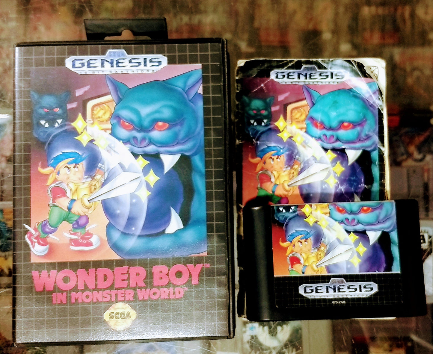 WONDER BOY IN MONSTER WORLD (SEGA GENESIS SG) - jeux video game-x