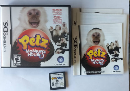 PETZ MONKEYZ HOUSE NINTENDO DS - jeux video game-x