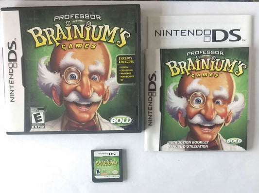 PROFESSOR BRAINIUM'S GAMES NINTENDO DS - jeux video game-x