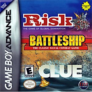 RISK AND BATTLESHIP AND CLUE (GAME BOY ADVANCE GBA) - jeux video game-x