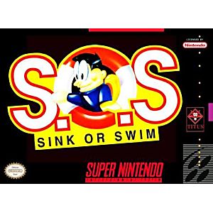 S.O.S. SINK OR SWIM (SUPER NINTENDO SNES) - jeux video game-x