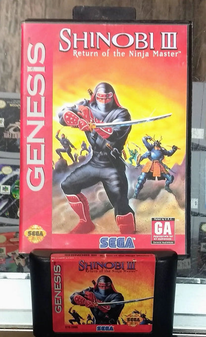 SHINOBI III 3 RETURN OF THE NINJA MASTER SEGA GENESIS SG - jeux video game-x