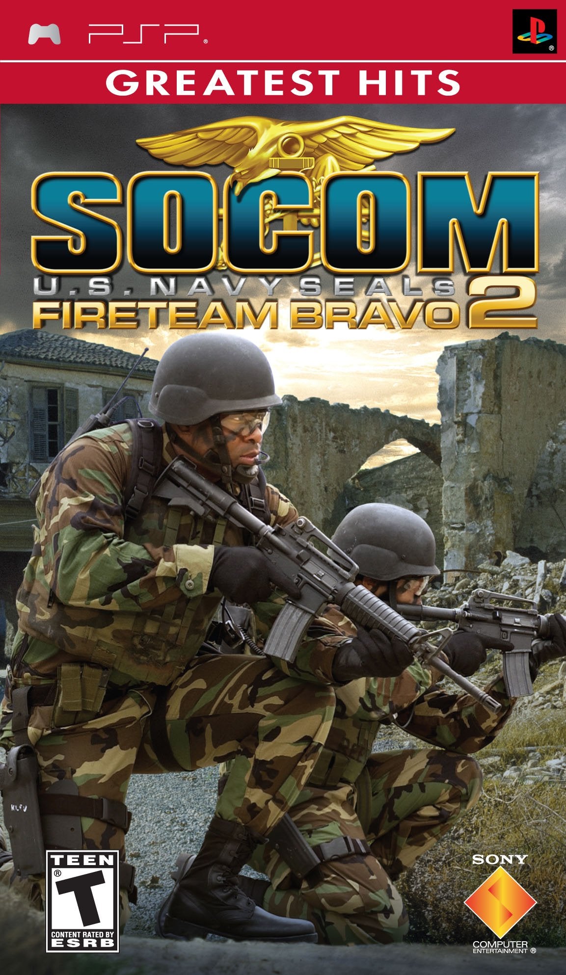 SOCOM: U.S. NAVY SEALS FIRETEAM BRAVO 2 GREATEST HITS (PLAYSTATION PORTABLE PSP) - jeux video game-x