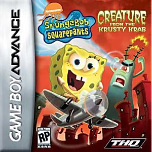 SPONGEBOB SQUAREPANTS CREATURE FROM THE KRUSTY KRAB (GAME BOY ADVANCE GBA) - jeux video game-x