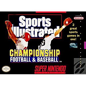 SPORTS ILLUSTRATED: CHAMPIONSHIP FOOTBALL & BASEBALL (SUPER NINTENDO SNES) - jeux video game-x