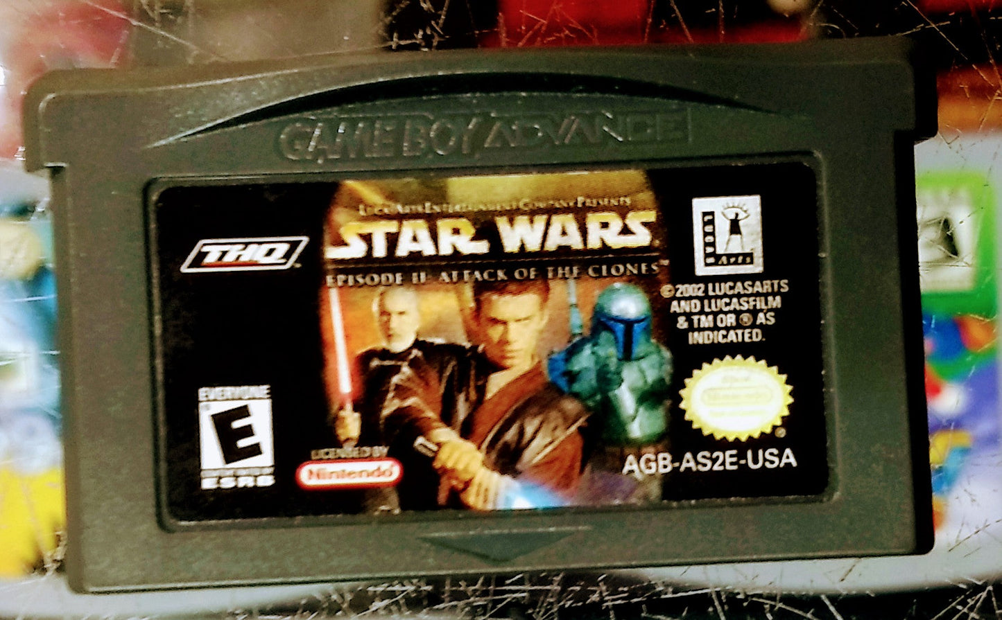 STAR WARS EPISODE II 2 ATTACK OF THE CLONES (GAME BOY ADVANCE GBA)