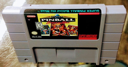 SUPER PINBALL BEHIND THE MASK (SUPER NINTENDO SNES) - jeux video game-x