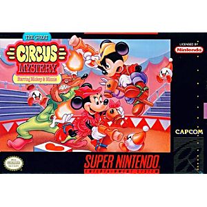 THE GREAT CIRCUS MYSTERY STARRING MICKEY AND MINNIE (SUPER NINTENDO SNES) - jeux video game-x