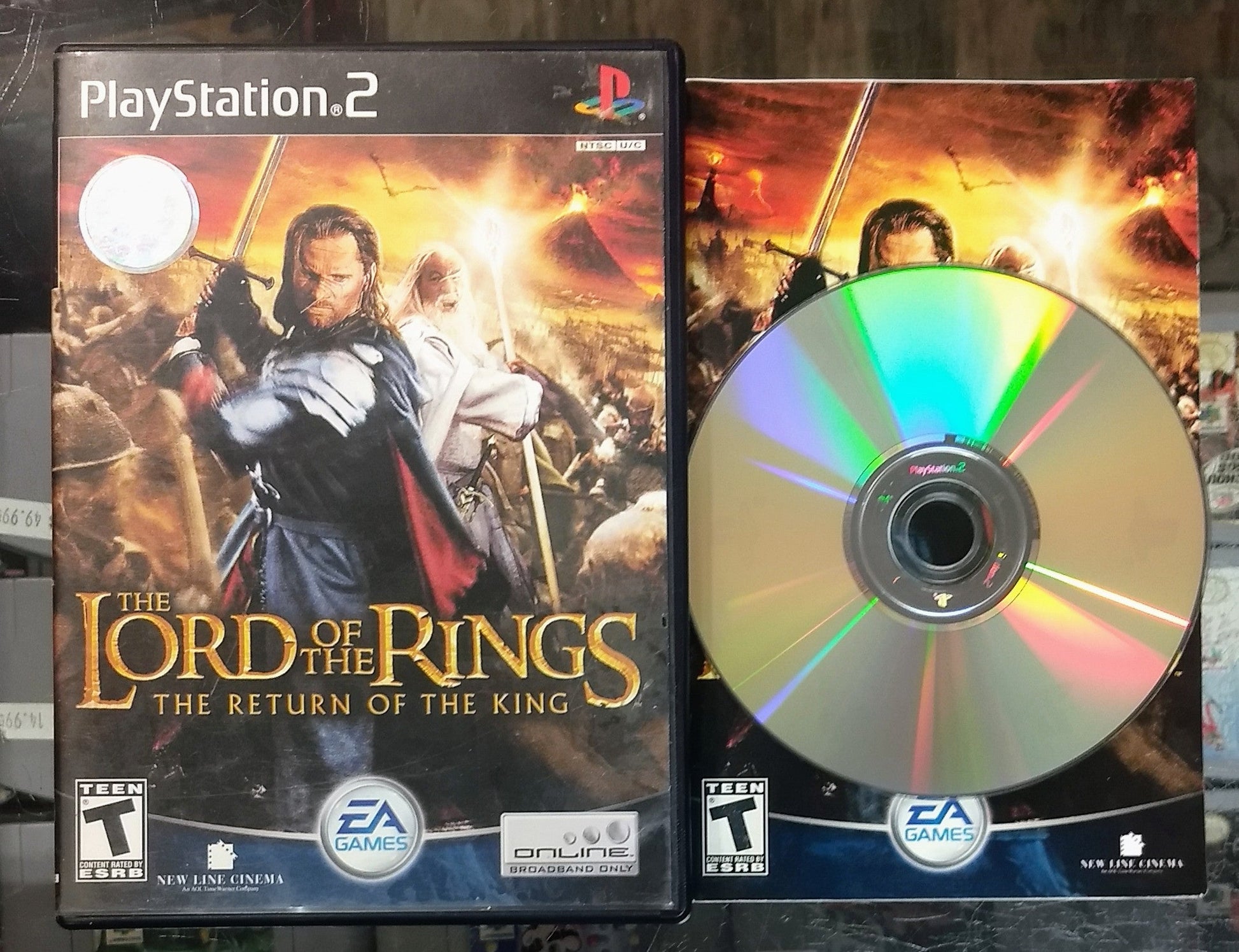 THE LORD OF THE RINGS RETURN OF THE KING PLAYSTATION 2 PS2 - jeux video game-x