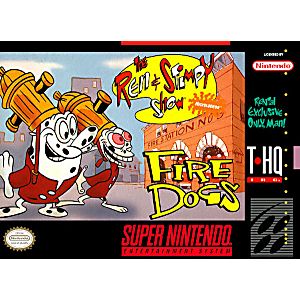 THE REN AND STIMPY SHOW: FIRE DOGS (SUPER NINTENDO SNES) - jeux video game-x
