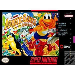 THE SUPER AQUATIC GAMES STARRING THE AQUABATS (SUPER NINTENDO SNES) - jeux video game-x