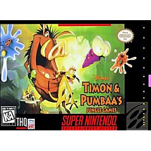 TIMON AND PUMBAA'S JUNGLE GAMES (SUPER NINTENDO SNES) - jeux video game-x