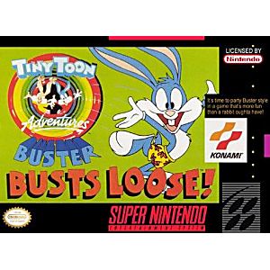 TINY TOON ADVENTURES BUSTER BUSTS LOOSE (SUPER NINTENDO SNES) - jeux video game-x