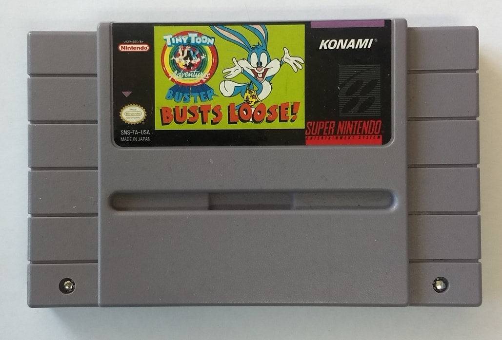 TINY TOON ADVENTURES BUSTER BUSTS LOOSE (SUPER NINTENDO SNES) - jeux video game-x